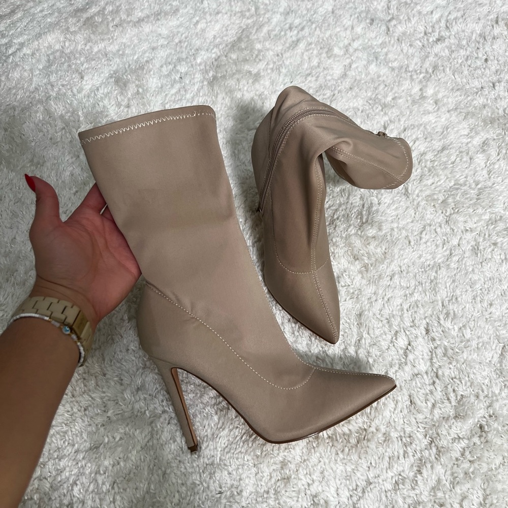 Cream Boots